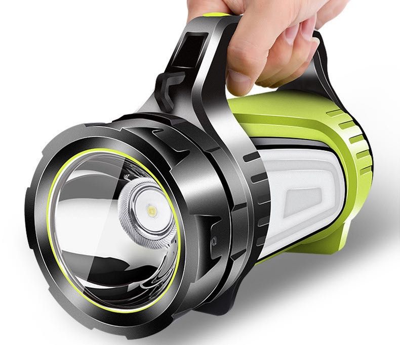 Latarka LED Akumulatorowa Szperacz Mocny Powerbank