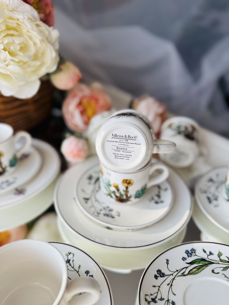Botanica Villeroy&Boch trio filiżanka serwis komplet