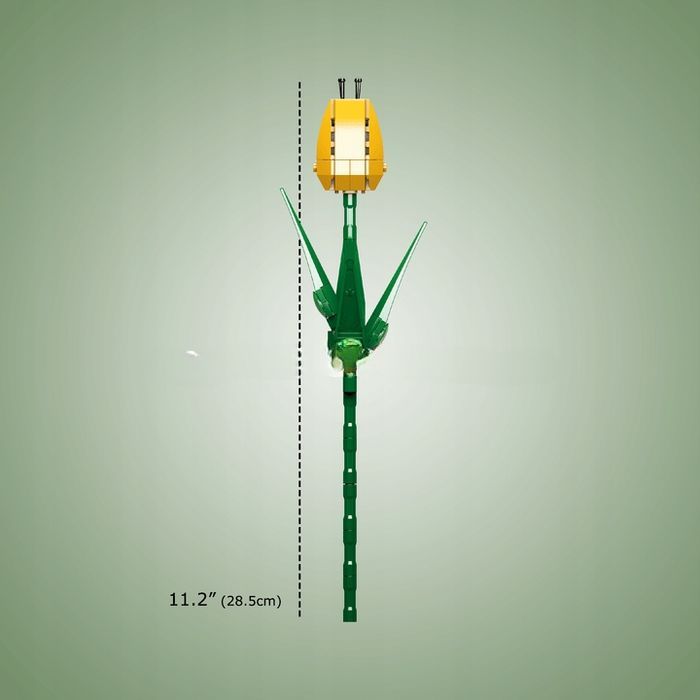 Klocki 83 el. Tulipan bud mały kwiat dekoracja Mould King 24012