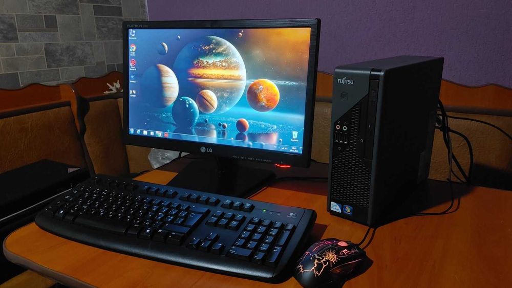 Компьютер в сборе для учёбы и развлечений