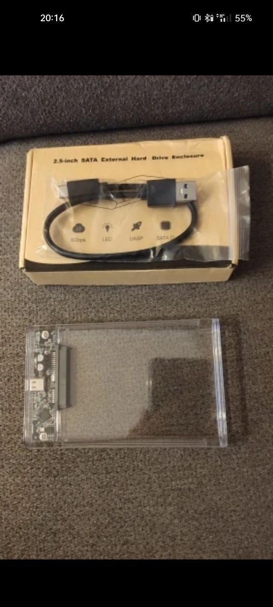 Przezroczysta kieszeń obudowa dysku USB 3.0 SATA 3.0