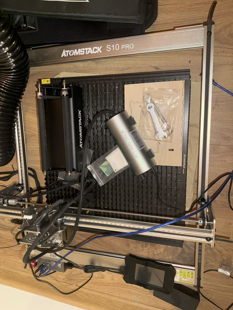 Grawer Atomstack S10/A10 Pro +Air Assist+Panel AF3+Wałek R3+Osłona