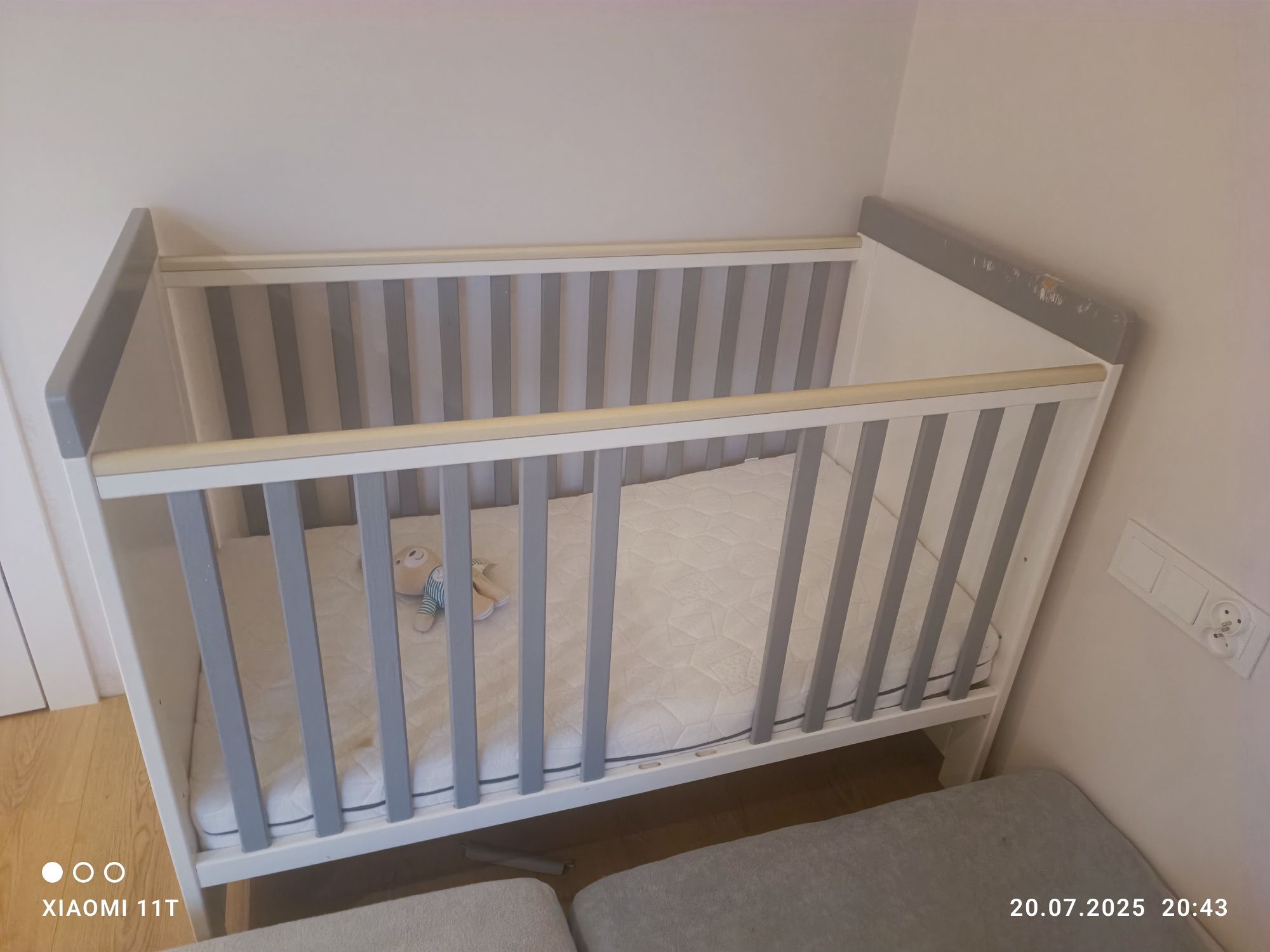 Łóżeczko dla dziecka 60x120 PlusBaby Classic