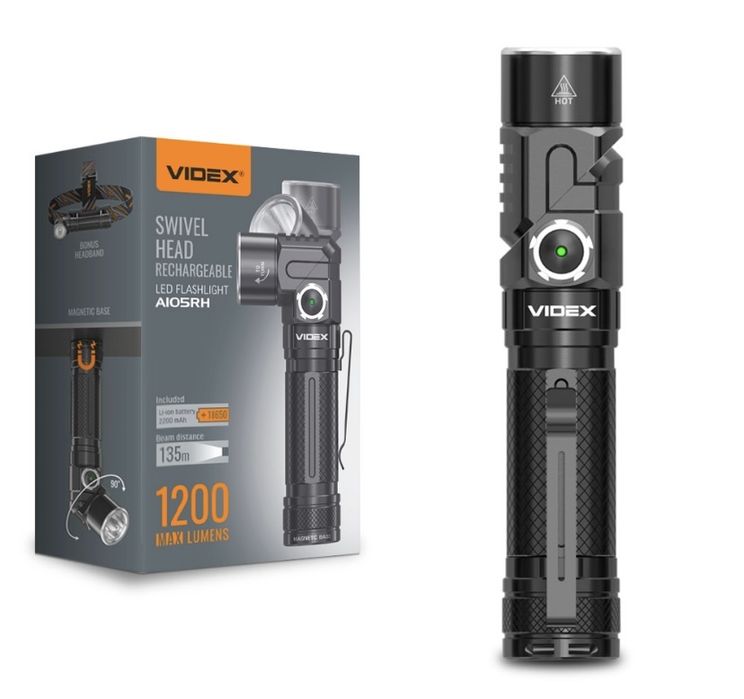 Світодіодний ліхтарик VIDEX VLF-A105RH 1200LM 5000K