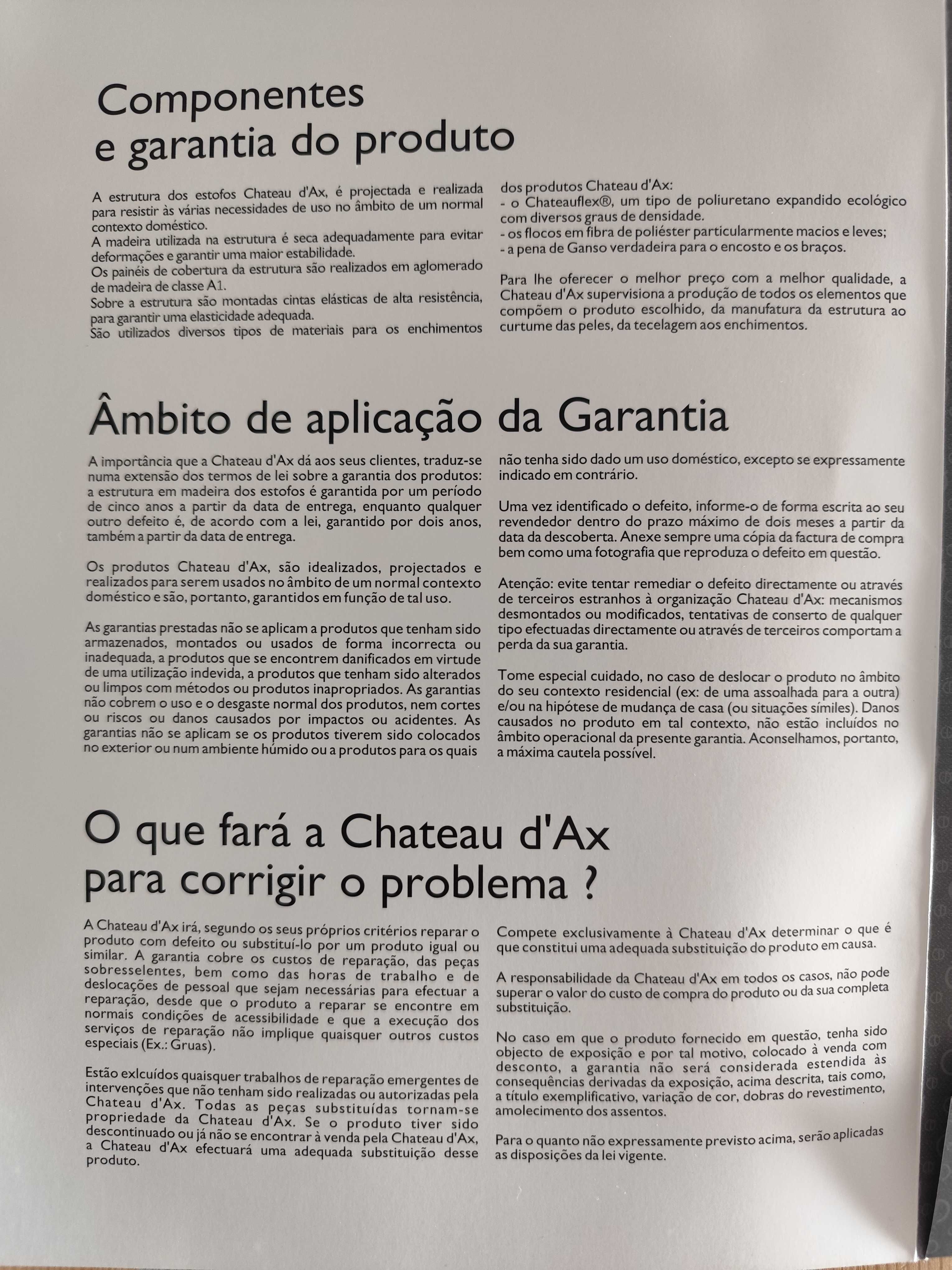 Sofá Chateau d'Ax de Luxo, Como Novo, com Garantia e Impermeabilizado
