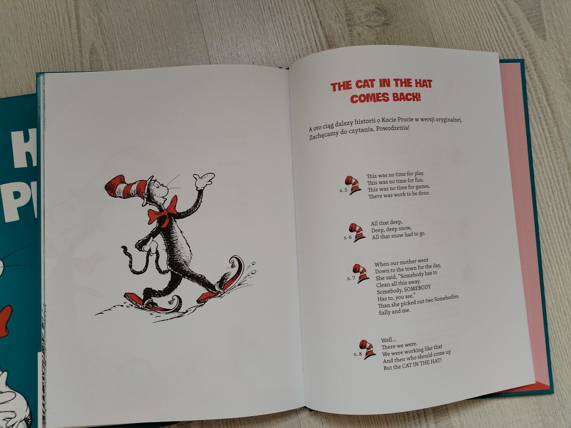 Książki dla dzieci, autora Dr Seuss, komplet 4 sztuki.