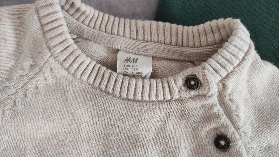 Sweterki H&M rozmiar 80