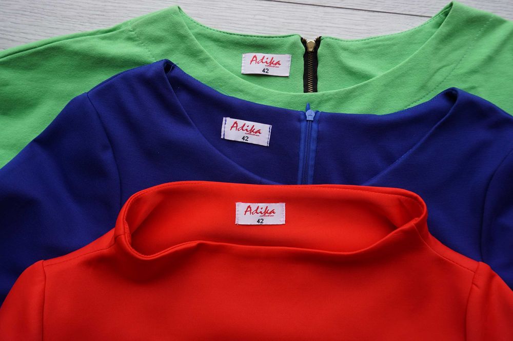 3 szt. sukienki dresowe ciążowe~ oversize~ Adika r.40/42