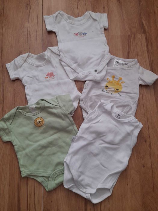 Paka ubranek dla noworodka zestaw wyprawka 32 szt body pajace spiochy