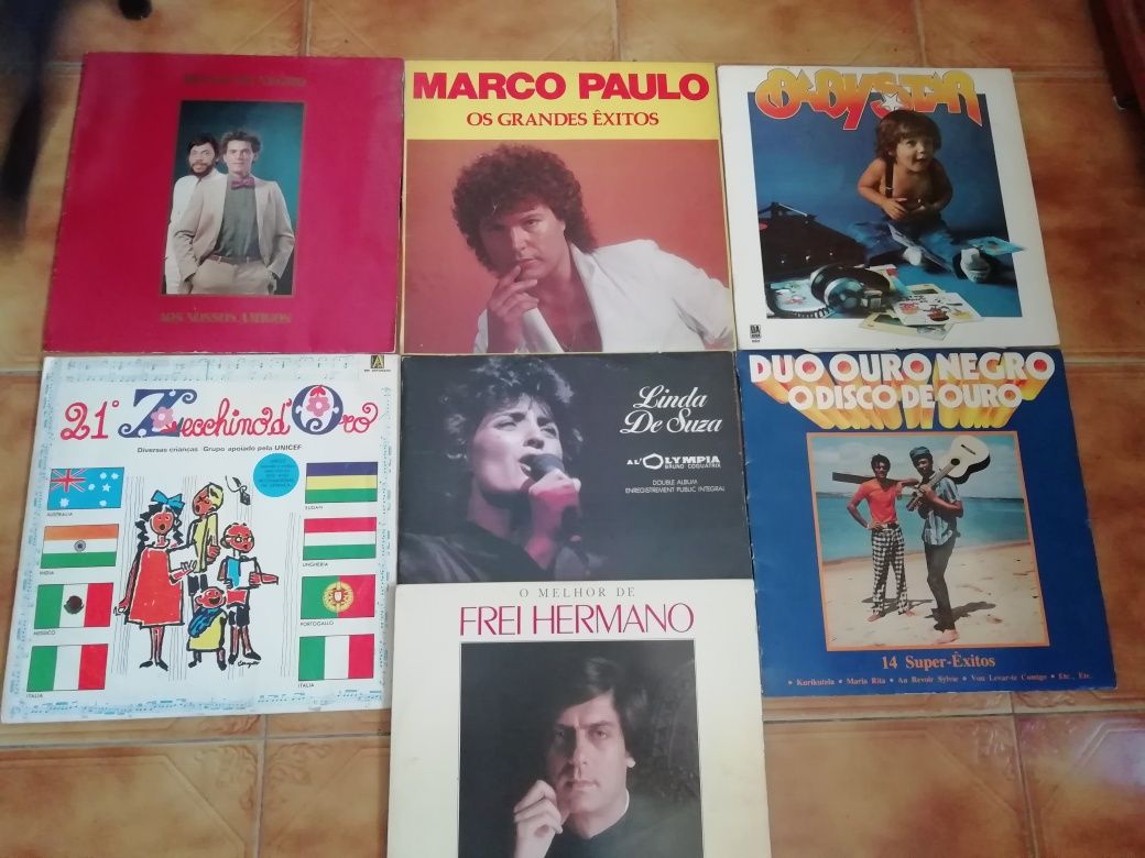 Discos em vinil em bom estado