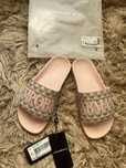 Emporio Armani klapki logowane monogram slipper pvc all over logo r 36