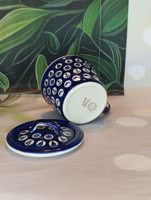 Smalcówka ceramiczna pojemnik  na dżem owsiankę ceramika Bolesławiec
