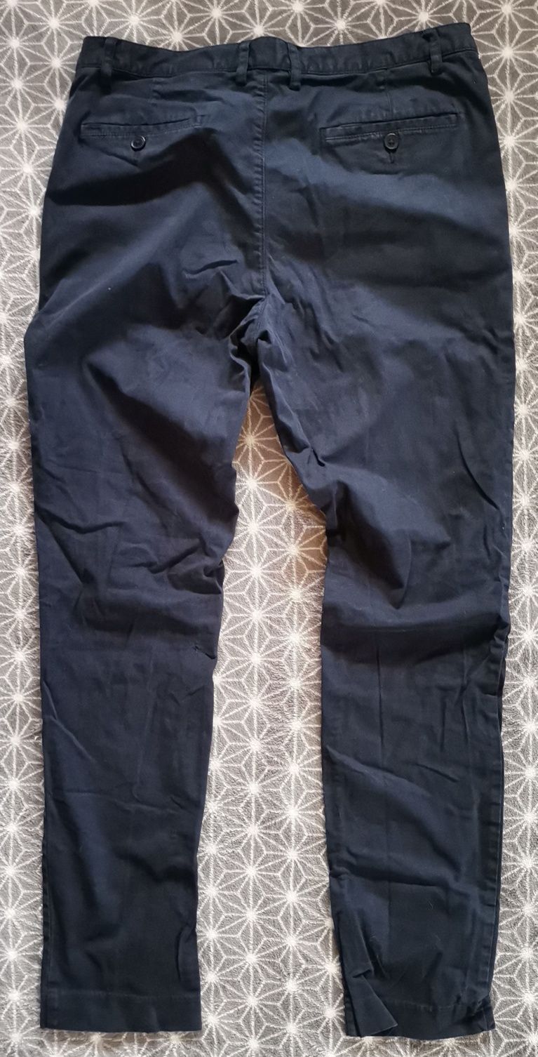 Świetne męskie spodnie H&M rozmiar 50 M/L eleganckie na codzień