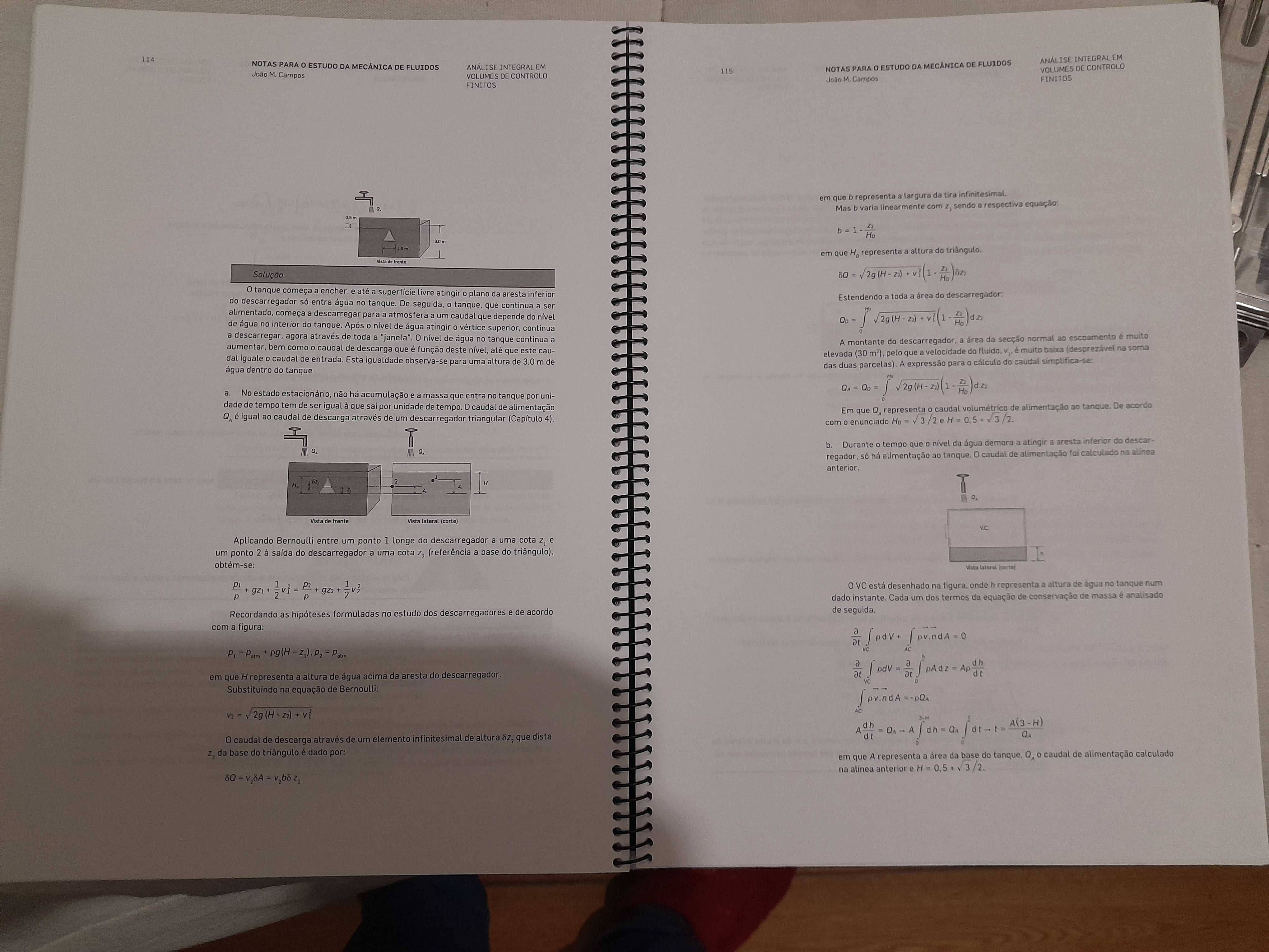 Notas para o Estudo da Mecânica dos Fluidos de João Moreira de Campos