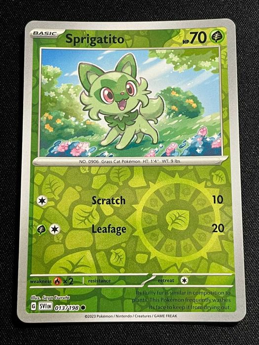 Carta Pokémon Sprigatito 13/198 Scarlet & Violet