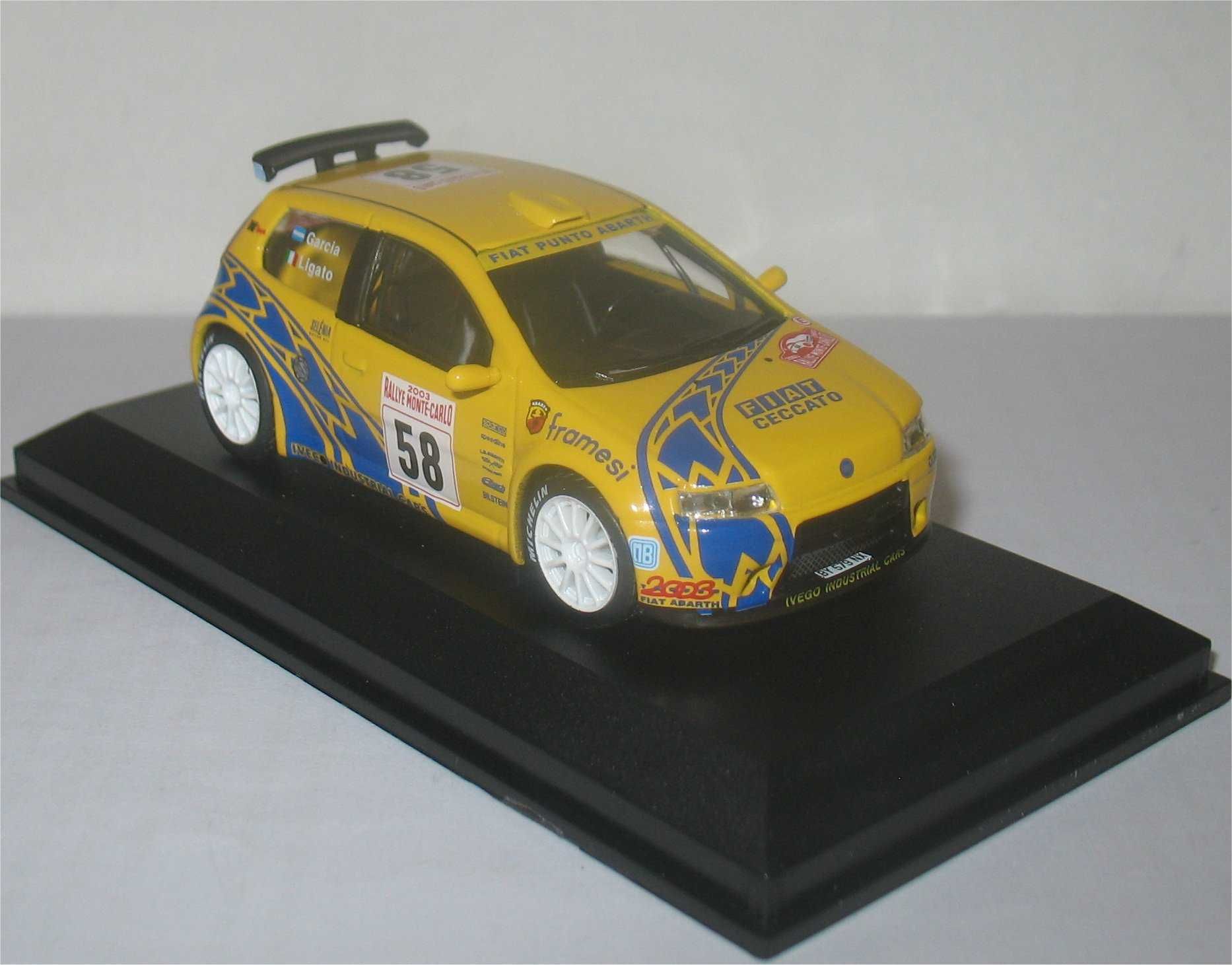 Altaya/Ixo- Fiat Punto S1600 -Rally de Monte Carlo 2003- Marcos Ligato