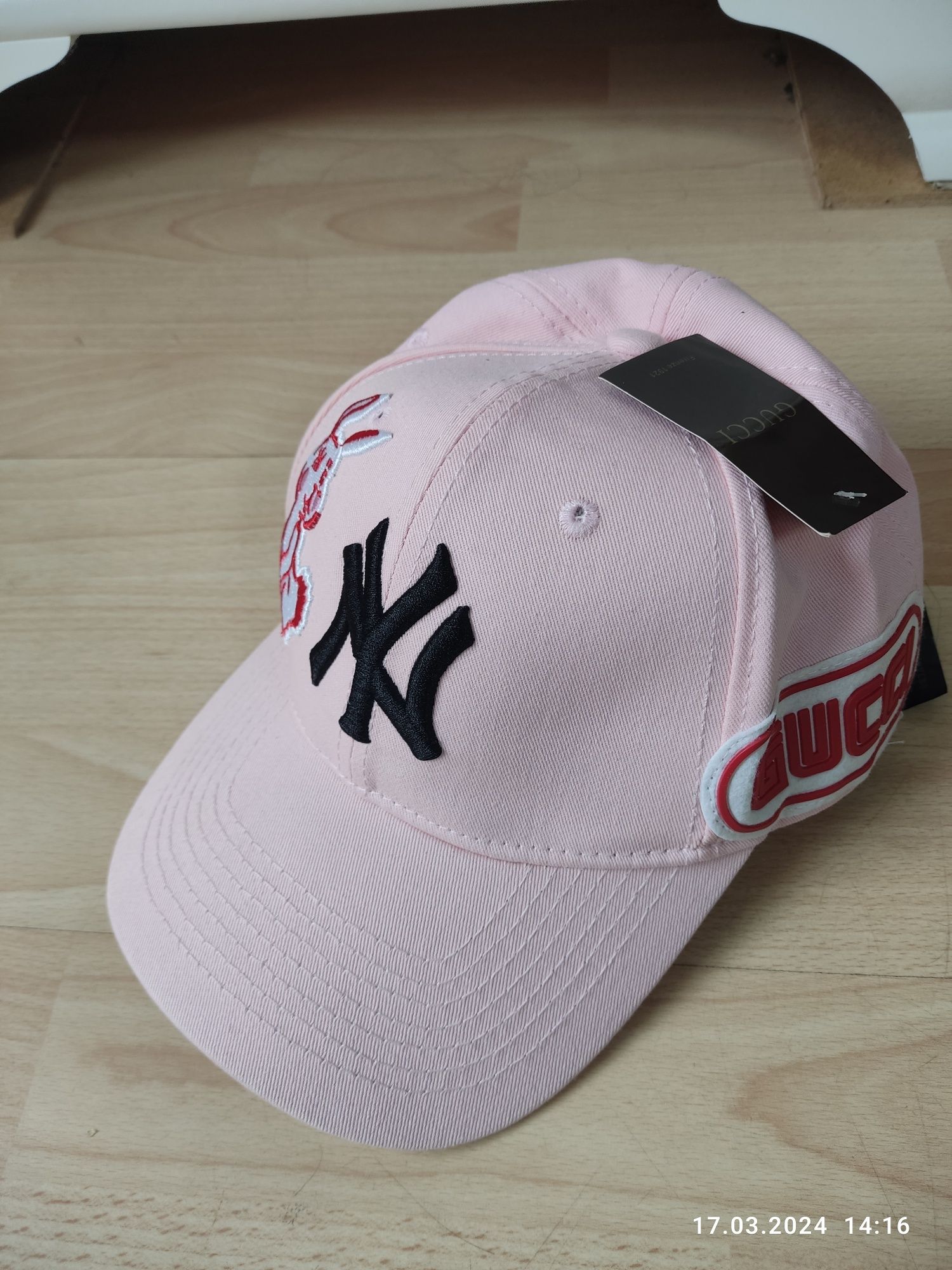 New York Yankees x Gucci bunny czapka z daszkiem new era