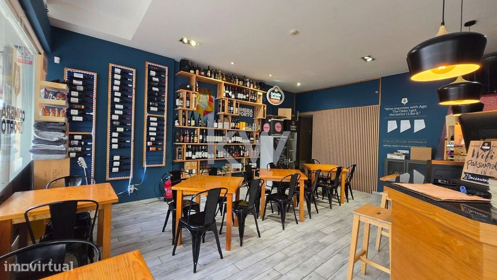 Trespasse de Conceituado Wine Bar e Tapas Coimbra o Porto | Várzea