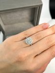 Каблучка з діамантами 1.93ct   золото