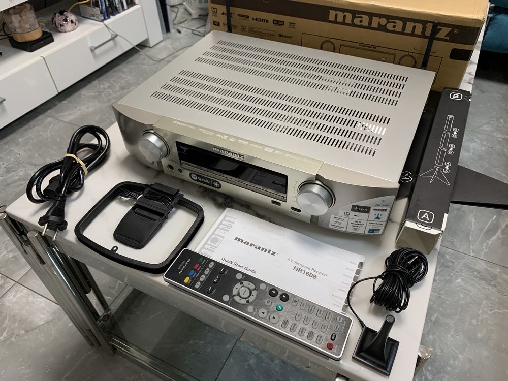 Amplituner Marantz NR1608 ATMOS 7.2 HDMI USB WIFI 4K 7x90W Bluetooth
