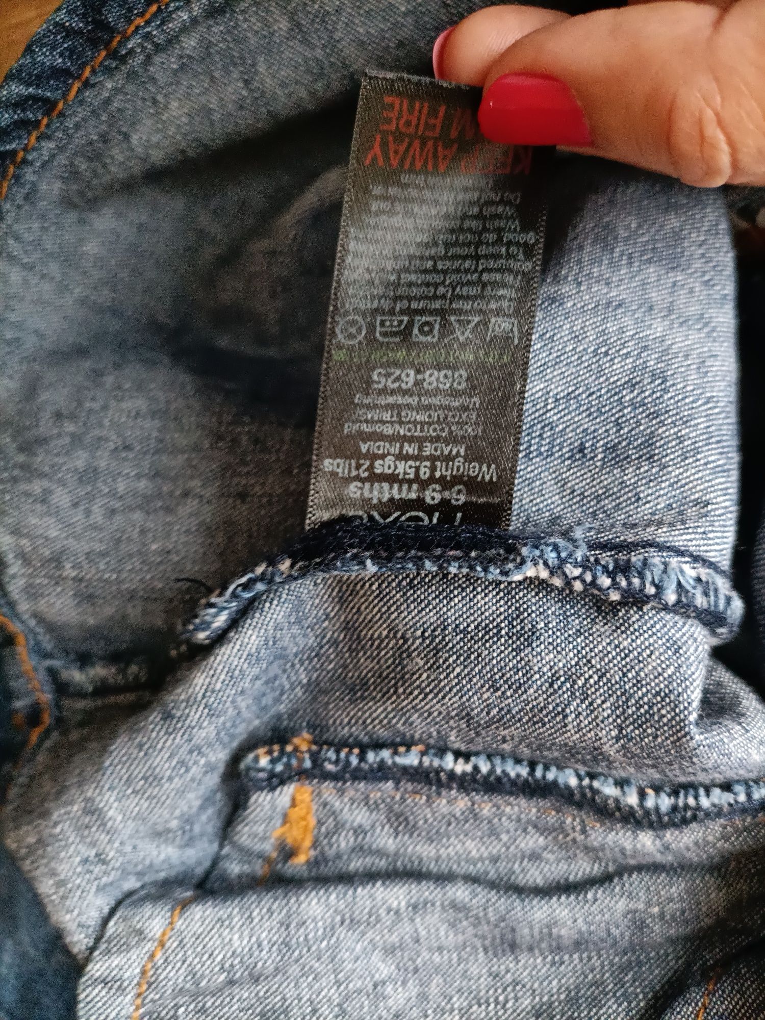 Bluzka jeansowa, tunika ,firmy Next na 6-9 miesięcy,