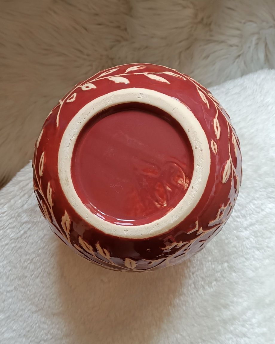 Wazon ceramiczny kula - jak nowy