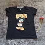 Bluzka Gucci czarna T-shirt elastyczna L Myszka Miki koszulka