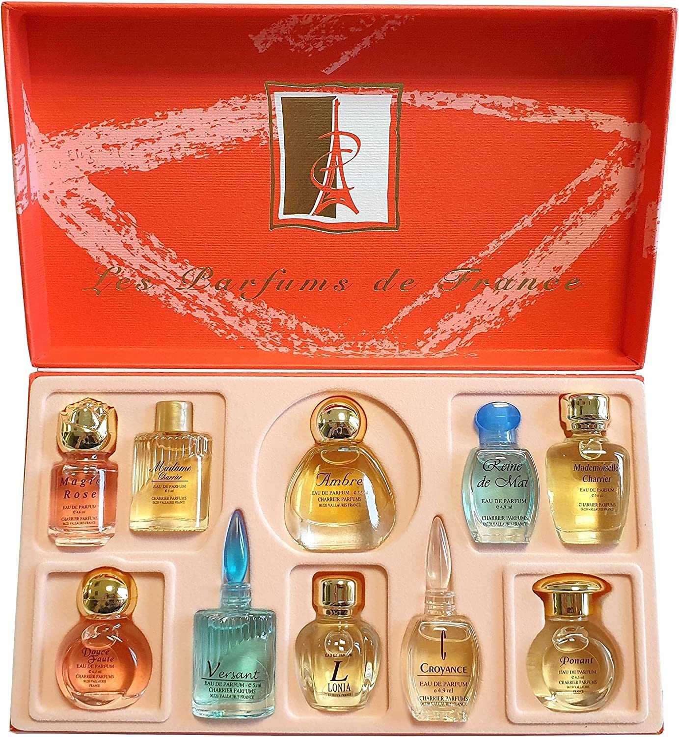 Parfums Lote de 10 miniaturas de perfumes, 57 ml no total﻿﻿