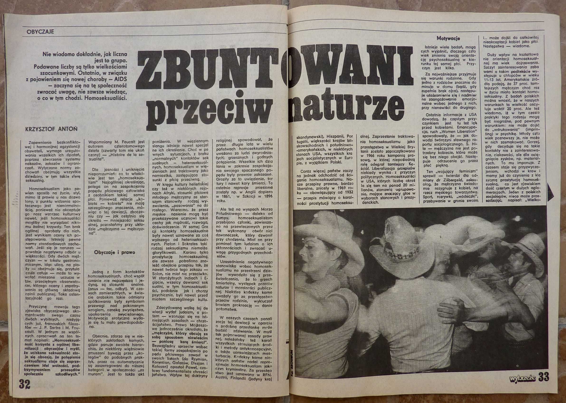 WYBRZEŻE tygodnik nr 1/1986 - plakat - zespół RIFF