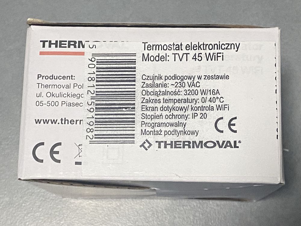 Regulator temperatury Thermoval TVT 45 WiFi biały