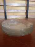 6 pratos de sopa transparente