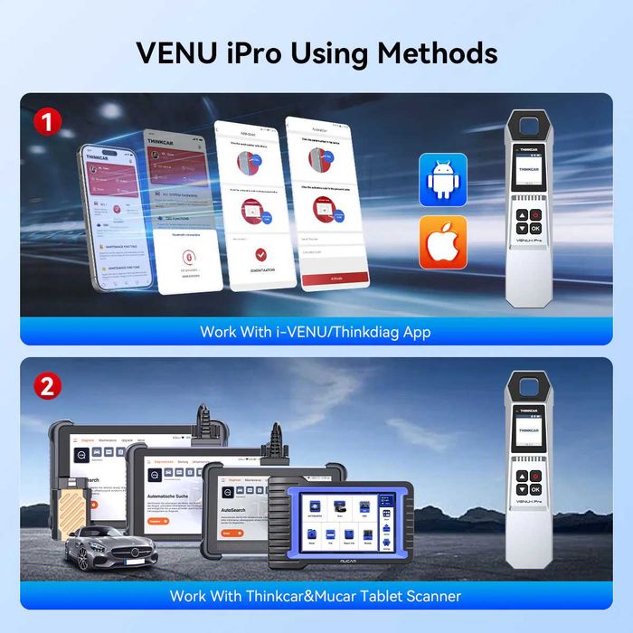 ThinkCar THINKTPMS VENU iPro Programador Valvulas Pneus +4 TPMS (NOVO)