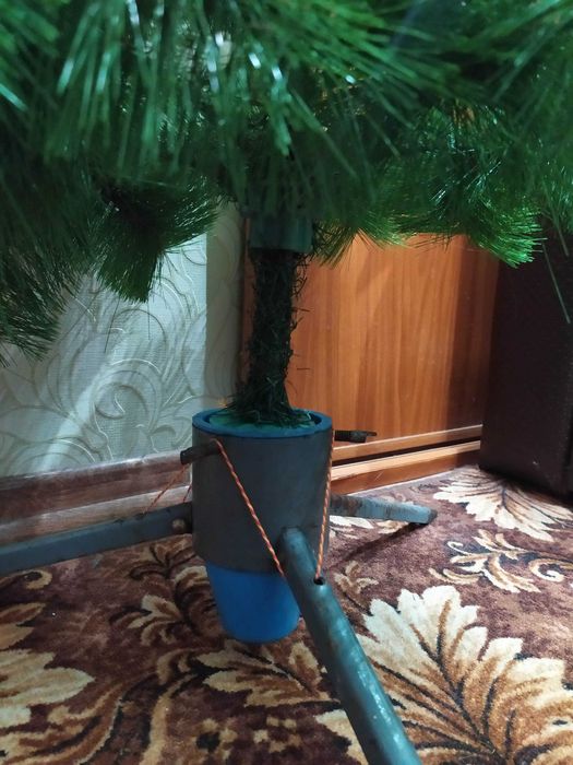 Пухнаста ялинка 1м. Сосна без ніжок, а з кріпленням на Новий рік Елка