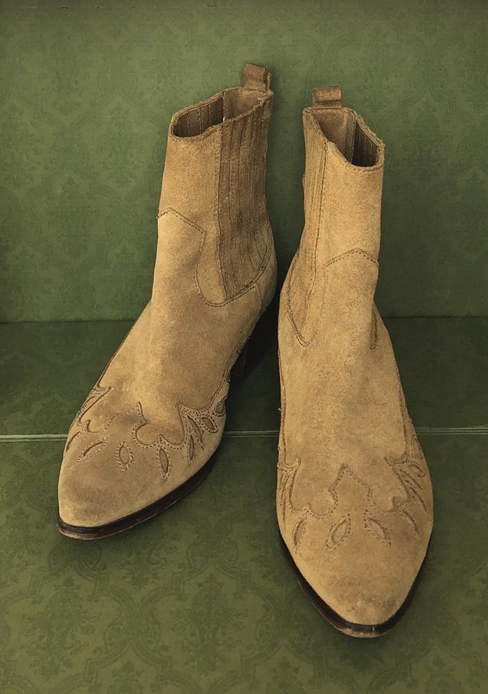 Buty kowbojki H&M Premium skórzane skóra naturalna zamsz 40