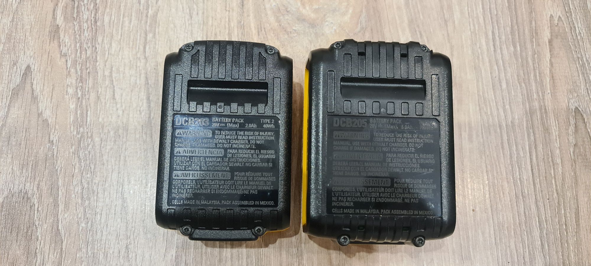 Dewalt 203 и 205 аккумулятор
