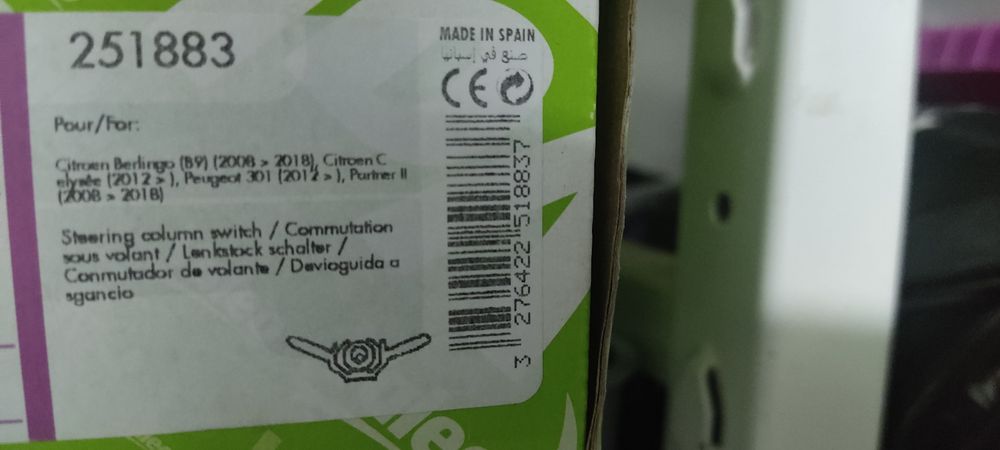comutadores usado para Citroen c- Elisee (estava num carro de 2018)
