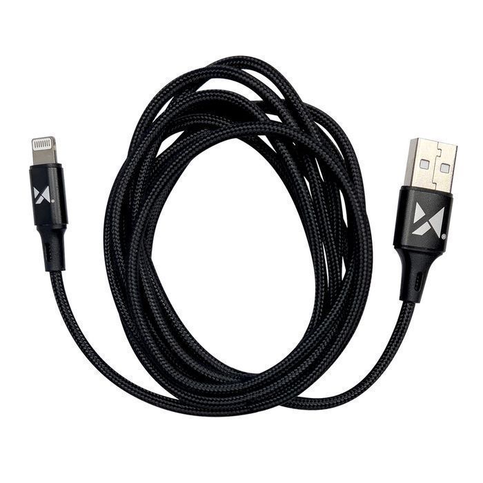 Wozinsky Kabel USB - Lightning 2,4A 1M Czarny Jakościowy i Solidny