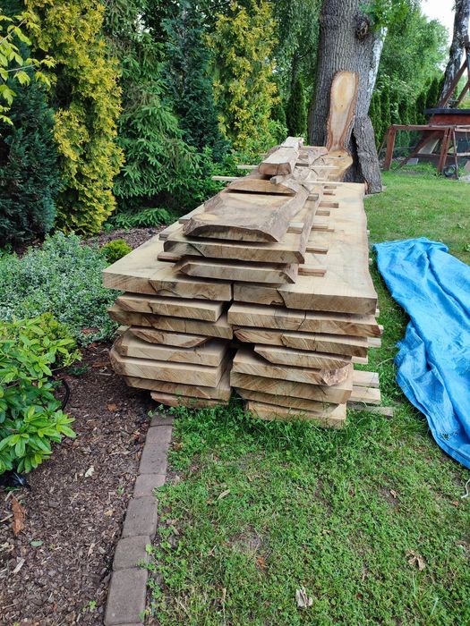 Tarcica dębowa Długość 3.1m,  szerokość 40-64cm