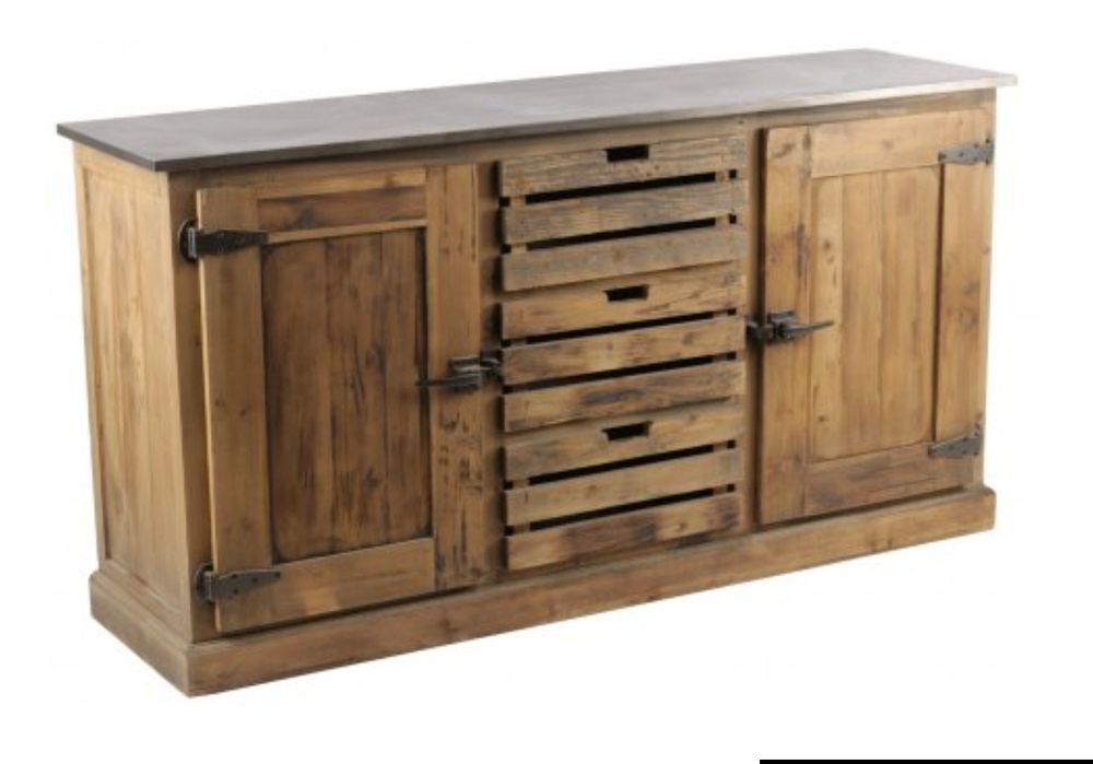 Komoda vintage metalowy blat