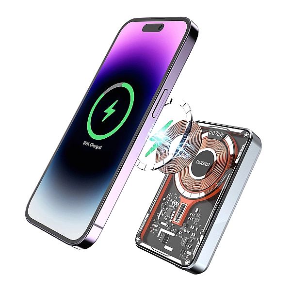 Dudao TGK1 powerbank z ładowarką bezprzewodową MagSafe 15W 10000mAh cz