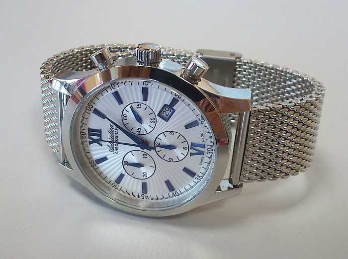 Bransoleta do zegarka mesh 18mm 22mm milano srebrna siatkowa