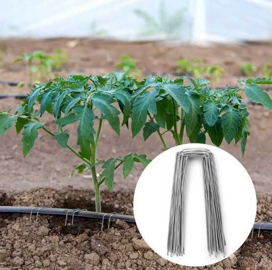 Szpilki Nierdzewne Stalowe Do Agro włókniny Agro tkaniny 40SZT + Ringi