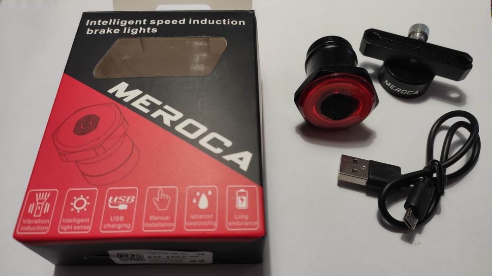 Luz led traseira bicicleta inteligente