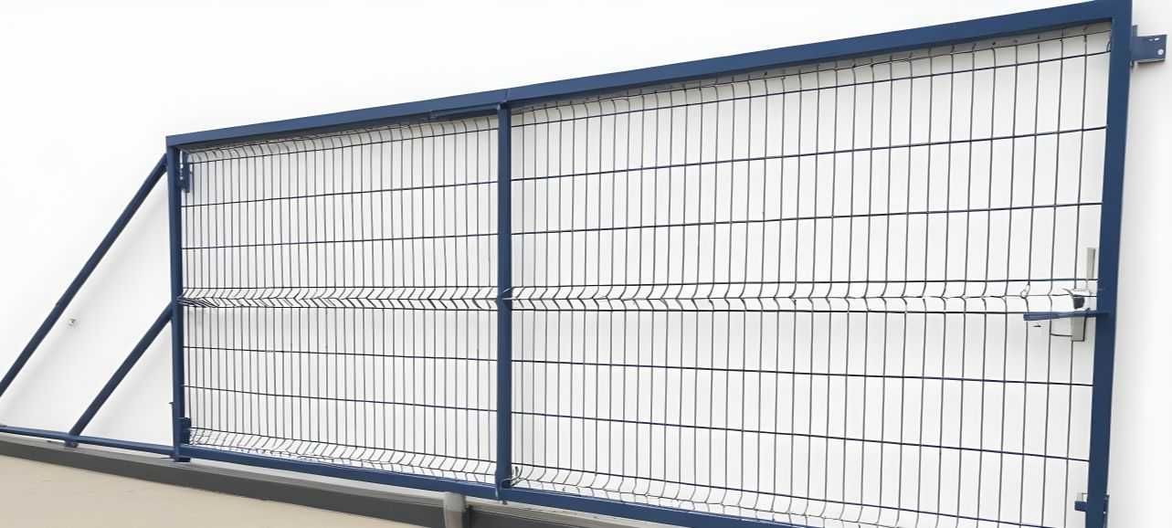 brama przesuwna z panelu 3D z przygotowaniem pod napęd KOMPLET 4 x 1,7