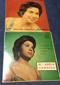 2 vinis de 45 RPM de Maria Amélia Canossa