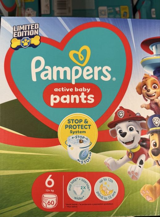 Трусики памперс pampers 4,5,6 щенячий патруль 5,6 підгузки памперси
