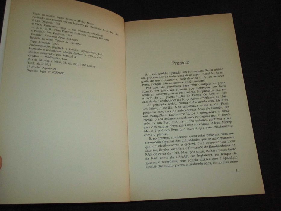 Livro Adeus Mickey Mouse Len Deighton Gradiva