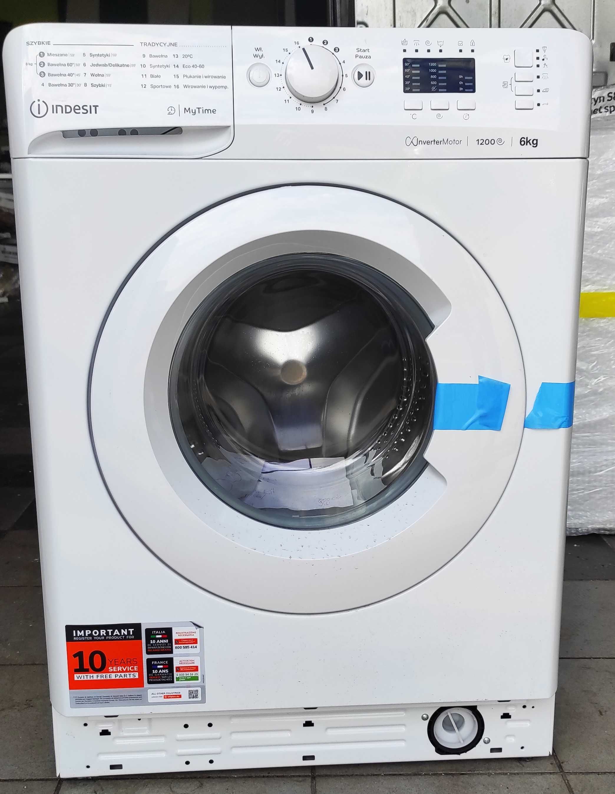 NA CZĘŚCI Pralka Indesit MTWSA 61294 W PL Slim 6kg 1200obr/min