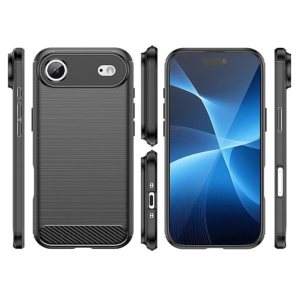 Etui Carbon Case na iPhone 17 Air - czarne