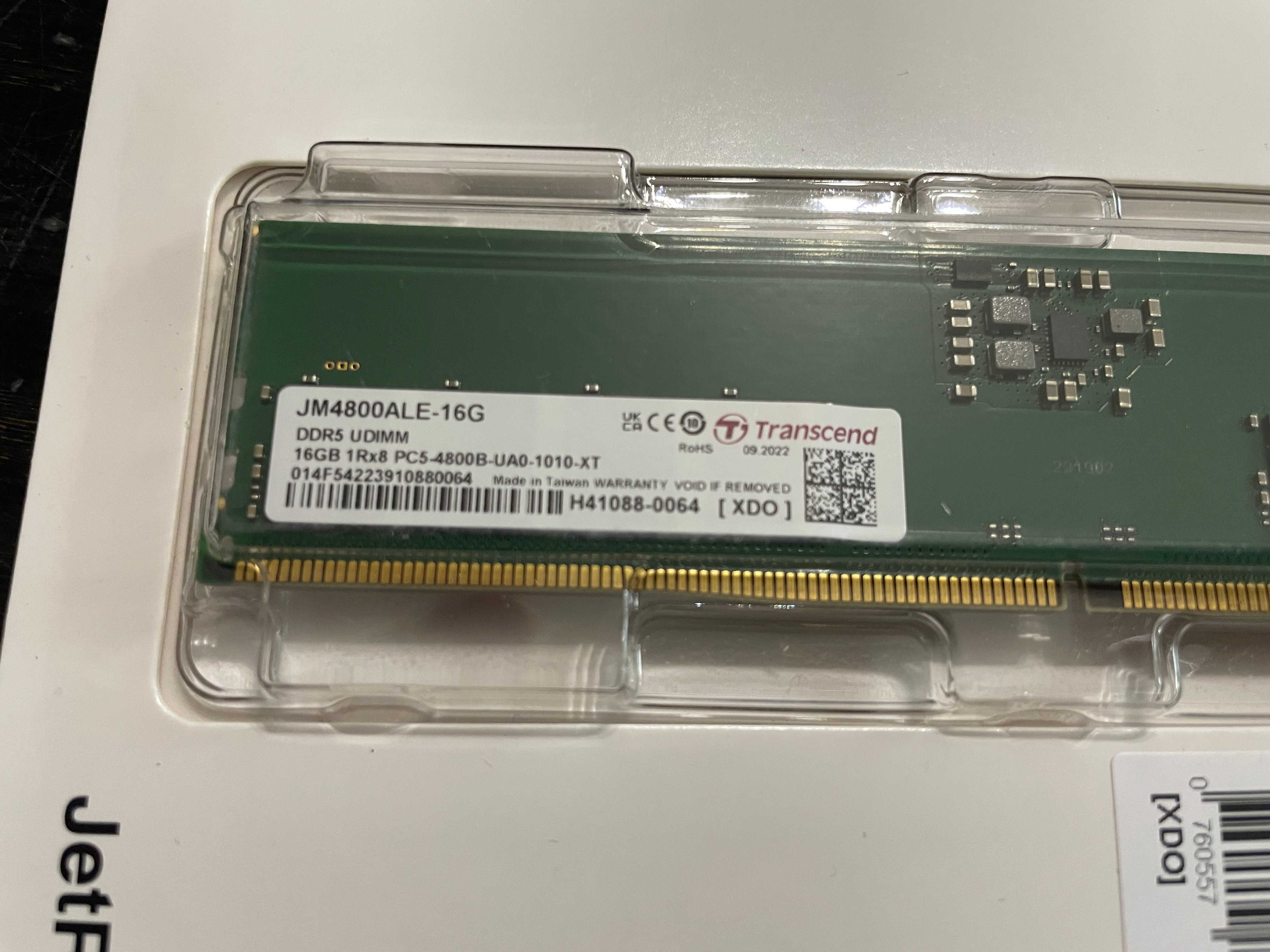 Оперативная память Transcend DDR5 4800 32 GB (2x16GB)